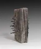Günther Uecker, Zeitungsblock, 2012, Bronze