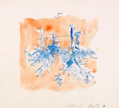 Apfelbäume by Georg Baselitz, 1974, Watercolor, sold Jun 2017