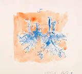 Georg Baselitz, Apfelbäume, 1974, Watercolor