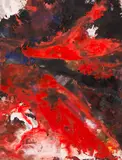 Fred Thieler, Schwebend vor Rot