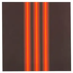 Axel Dick, Epitaph für Edison (2. Version), 1968/69, Acrylic on canvas