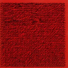 Tableau Clous by Bernard Aubertin, 1970, nails, acrylic paint, wood; framed, sold Jun 2017