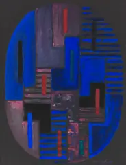 Komposition by Adolf Fleischmann, Wohl um 1956, Gouache, sold Jun 2017