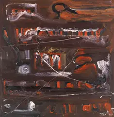 Werner Büttner, Artikel 13, 1983, Oil on canvas