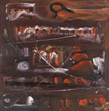 Werner Büttner, Artikel 13, 1983, Oil on canvas
