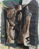 Markus Lüpertz, Melancholie, 1982, Acrylic on paper