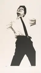Jules by Robert Longo, 1983, Lithograph, sold Jun 2017