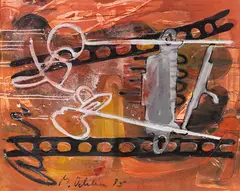 Markus Oehlen, Ohne Titel, 1985, Mixed media
