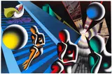 Marc Kostabi, Millenni di Solitudine, 2009/10, Oil on canvas