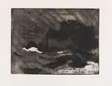 Emil Nolde, Dampfer (Groß Dunkel), 1910, Etching