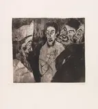 Emil Nolde, Schriftgelehrte, 1911, Radierung auf cremefarbenem Bütten