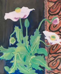 Mohn by Erich Heckel, 1948, Tempera, sold Jun 2017