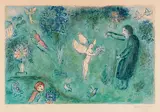 Marc Chagall, Le verger des Philétas, 1961, Lithograph in colors