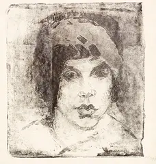 Die Pelzmütze by Max Pechstein, 1912, Lithograph, sold Jun 2017