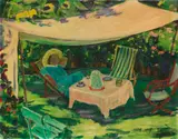 Arnold Balwé, Im Gartenzelt