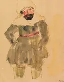 Stehender Sibirier by Emil Nolde, 1913, Watercolor, sold Jun 2017