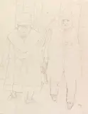 Ehepaar (Spaziergang) by George Grosz, Um 1929, Pencil, sold Jun 2017