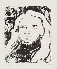 Blondes Haar by Erich Heckel, 1907, Lithograph, sold Jun 2017
