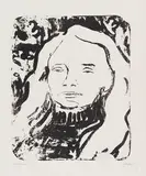 Erich Heckel, Blondes Haar, 1907, Lithograph