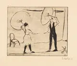 Erich Heckel, Seiltänzer, 1910, Drypoint