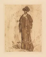 Dame by Emil Nolde, 1907, Etching, sold Jun 2017