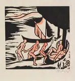Max Pechstein, Sommer IV, 1912, Woodcut