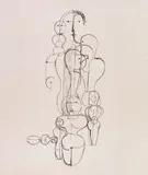 Oskar Schlemmer, Konzentrische Gruppe (Figurenplan K1)