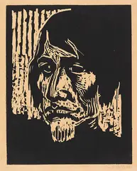 Ritter by Emil Nolde, 1906, Woodcut, sold Jun 2017
