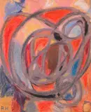 Adolf Hölzel, Komposition (Rund- und Ovalformen), Ca. 1930, Pastel