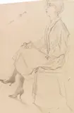 Rudolf Schlichter, Krankenschwester II, Um 1926/1930, Pencil drawing