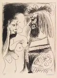Le vieux roi by Pablo Picasso, 1959, Lithograph, sold Jun 2017