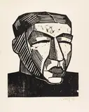 Mutter by Karl Schmidt-Rottluff, 1916, Woodcut, sold Jun 2017