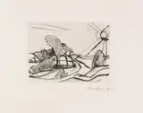 Erich Heckel, Wintersonne, 1913, Drypoint