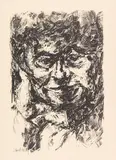 Karl Schmidt-Rottluff, Frauengesicht, 1907, Lithograph