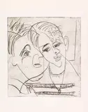 Ernst Ludwig Kirchner, Die Hembusse, 1931, Drypoint