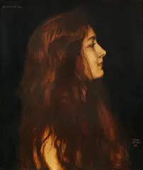 Franz von Stuck, Aschenbrödel, 1899, Oil on panel
