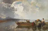 Josef Wopfner, Fischerzug am Chiemsee