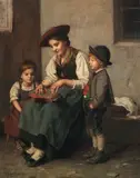 Franz Defregger, Die Zitherspielerin
