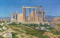 Thorald Læssøe, Der Erechtheion-Tempel auf der Akropolis, Um 1850, Oil on canvas