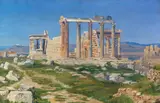 Thorald Læssøe, Der Erechtheion-Tempel auf der Akropolis, Um 1850, Oil on canvas