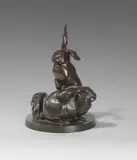 Wilhelm Krieger, Hasengruppe (Kaninchengruppe), 1907, Bronze