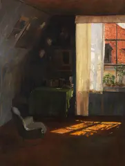 Wilhelm Rögge der Ältere, Im Atelier, Ca. 1900/10, Oil on canvas