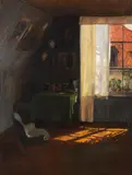 Wilhelm Rögge der Ältere, Im Atelier, Ca. 1900/10, Oil on canvas