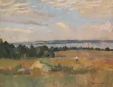 Herbststimmung am Untersee (Bodensee) by Christian Landenberger, 1909, Oil on canvas, sold May 2017