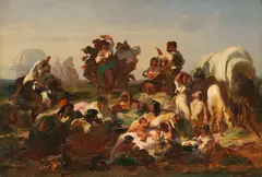 Jakob Grünenwald, Zigeunerlager, Ca. 1873, Oil on canvas