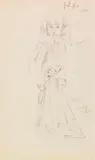 Carl Spitzweg, Studie nach einer knienden Stifterin, 1858, Pencil drawing