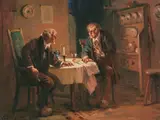 Alexander Rosell, Die Diskussion, Um 1900, Oil on canvas
