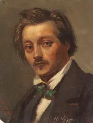 Theodor Pixis, Porträt des Malers Wilhelm Rögge (1829-1908), 1854, Oil on canvas