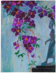 Emil Nolde, Figur und Clematis, 1935, Oil on canvas