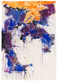 Sam Francis, Over orange (SF58-058), 1958, Gouache